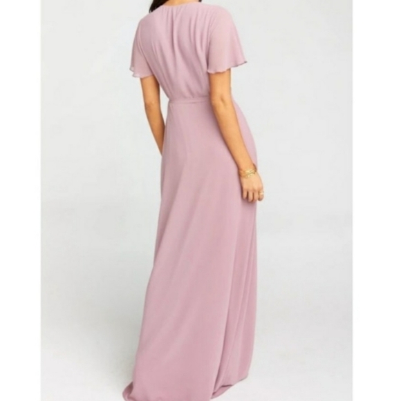 Show Me Your Mumu Noelle Flutter Wrap Braidsmaid Dress Wedding Formal NWT 2x - Picture 4 of 13